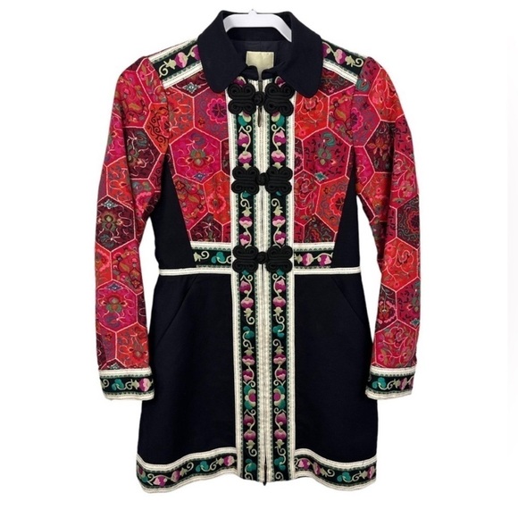 Anthropology Elevenses Satsuma Embroidered Coat Rare - Picture 15 of 15